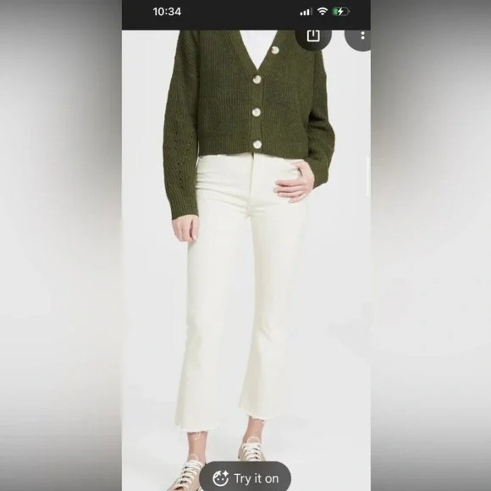 MOTHER The Hustler Ankle Fray in Pretty Just Strolled in the City